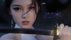 帅气执剑美女