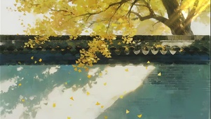 墙隅秋韵