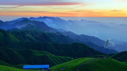 4k 治愈武功山晚霞风光
