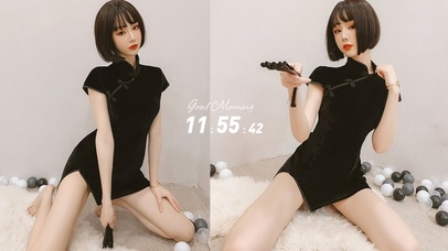 黑色旗袍小姐姐