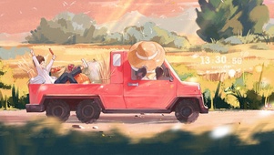 丰收的黄昏