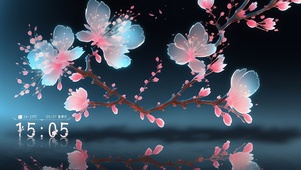 桃花开了