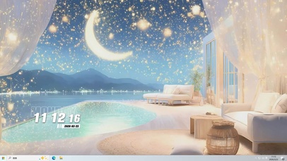 夜景海景桌面主题