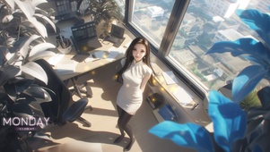 她的容颜像极了古典画中的女神