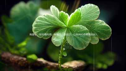 4K顽强四叶草（护眼壁纸）