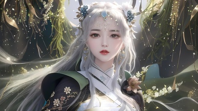 纯欲古风二次元少女