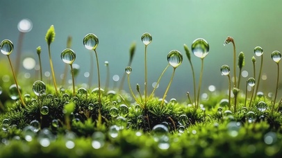 森林苔藓特写风景