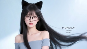 禁欲系长发猫耳女孩