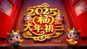 大年初三蛇宝门神赐吉祥平安