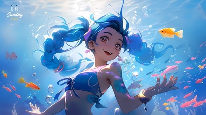 4K 美人鱼金克丝2