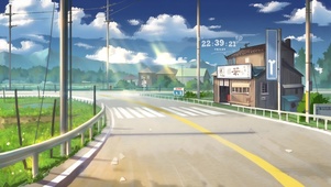 唯美治愈午后乡村公路