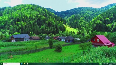 护眼小镇主题壁纸