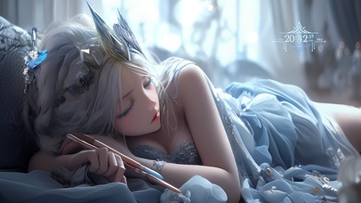 熟睡的冰雪公主