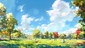 周末公园野餐