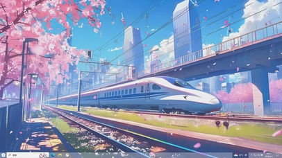 动漫樱花壁纸-桌面主题