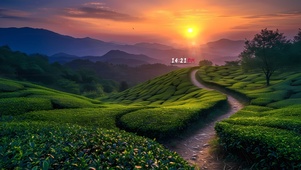 落日茶园
