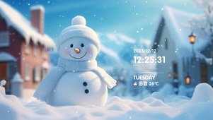 冬日小雪人