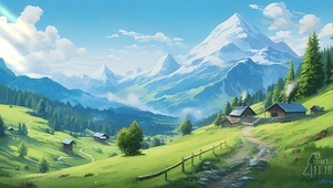 唯美山谷小屋