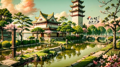园林唯美风光