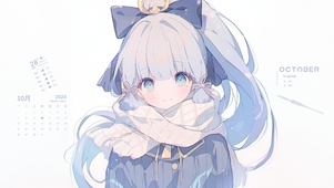 唯美蓝发少女