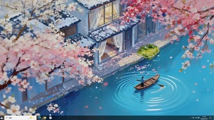 江南水乡桃花盛开