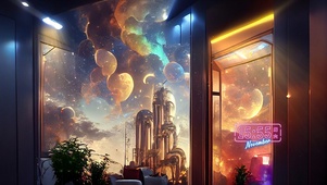 科技窗外景色