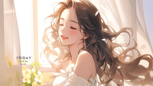 4k阳光可爱女孩