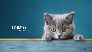 发呆的猫咪