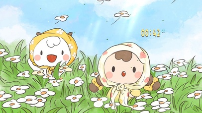 唯美治愈花丛小可爱