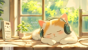 瞌睡小橘猫
