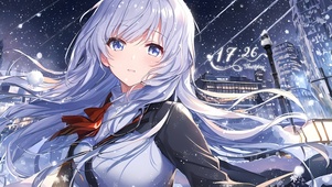 雪中唯美少女