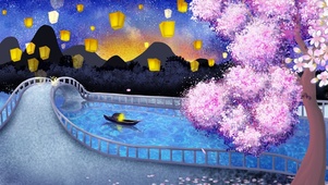 孔明灯祈福
