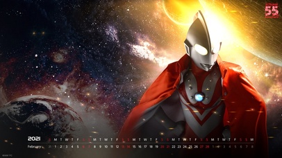 奥特55周年二月份壁纸（修）