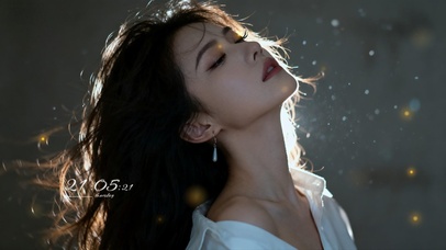 清纯白衬衫女人