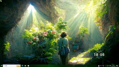 养花姑娘主题壁纸