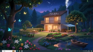 夏日萤火森林小屋
