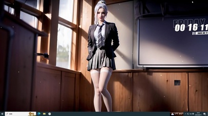 清纯白发JK美少女 学姐