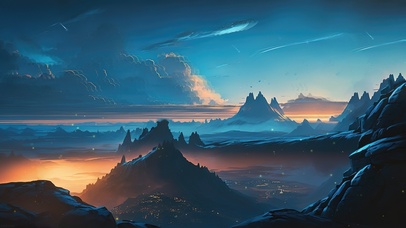 4K唯美治愈梦幻云海山景