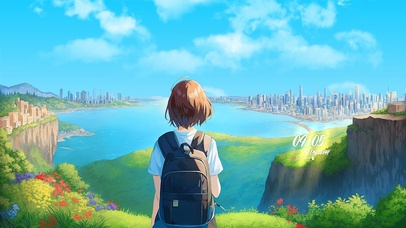 4k治愈绿色小镇