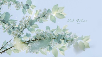 清新夏日花儿盛开