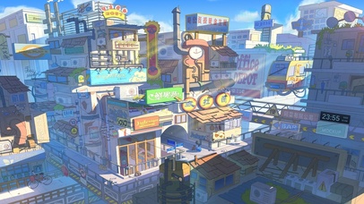 4K唯美治愈动漫城市街道