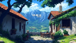 山中庭院