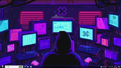 像素风黑客—【主题桌面】
