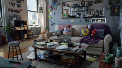 房间凌乱办公桌