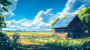 宫崎骏夏日乡村
