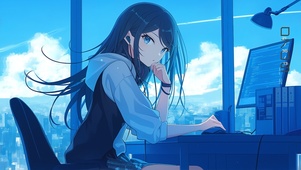 唯美工作少女