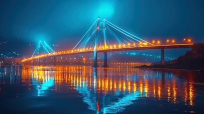 跨海大桥夜景