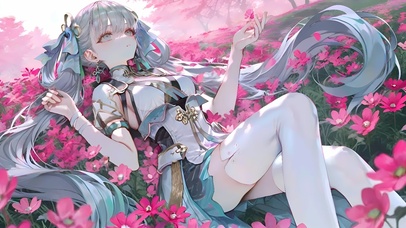 今汐-花中少女