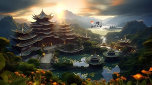 日落归山海