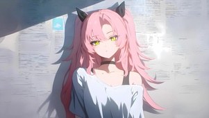 粉发美少女